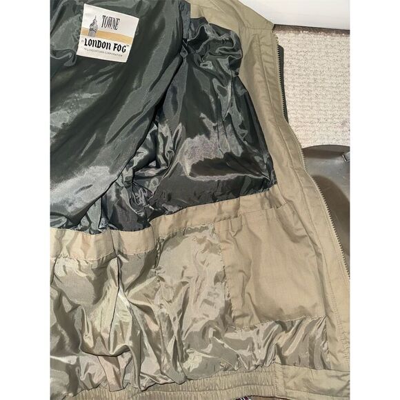 Towne by London Fog Men's XL Tan Vintage Casual Jacket Mid-Length - Picture 12 of 16